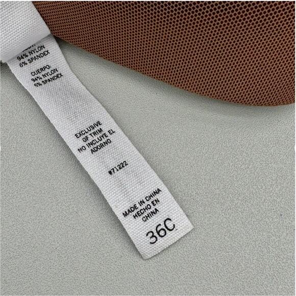 Steve Madden Bra Womens 36C Brown Tiramisu Feminine Flirtatious Modern Basic - Picture 7 of 9